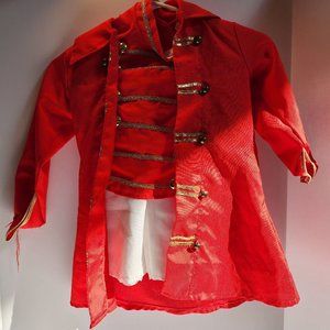 Used Kid's Small Red Toy Soldier Uniform